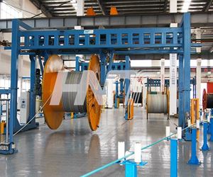 Hanging type Takeup and Payoff for Maillefer's Production Line 